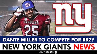 REPORT: Dante Miller To COMPETE For Backup Running Back Job | New York Giants Ne