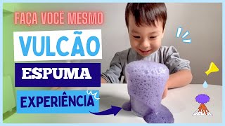 EXPERIÊNCIA VULCÃO | BICARBONATO DE SÓDIO, CORANTE  E VINAGRE