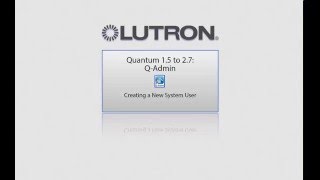 Q-Admin - Creating A New System User