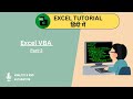 Excel VBA Part-2: Mastering VBA Editor, MsgBox, InputBox & Variables