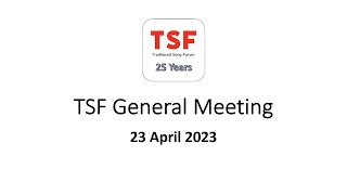 TSF AGM 23 Apr 23