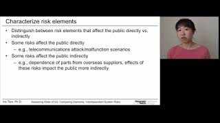 CIRI Webinar: Assessing Risks of 5G Across End-to-End Elements and Interdependent System Risks