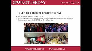 WEBINAR: Get ready for GivingTuesday 2017!