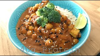 High Protein Vegan Meal Prep - Tikka Masala