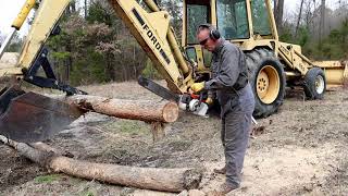 CHAINSAW RACE!  Antique Stihl 031 AV VS New Stihl MS 362 M Tronic!