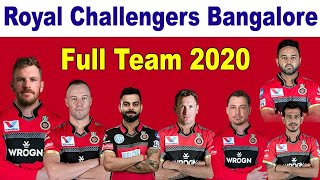 IPL 2020 Royal Challengers Bangalore Full Squad | RCB Final Squad 2020 | RCB Players list IPL 2020