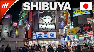 Crowded Shibuya Crossing and quiet shopping mall | TOKYO WALKING TOURS