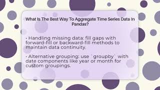What Is The Best Way To Aggregate Time Series Data In Pandas? - Python Code School