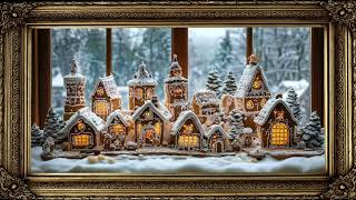 5-Hour Vintage Gingerbread Village with Snow Frame TV Art | Screensaver  Frame TV Art | Wallpaper