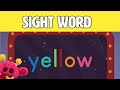 YELLOW - Let's Learn the Sight Word YELLOW with Hubble the Alien! | Nimalz Kidz! Songs and Fun!