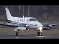 Beechcraft King Air C90GTi - Take Off at Airport Bern-Belp - Nice Turboprop Sound