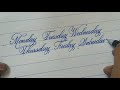 very neat handwriting like print english cursive writing with pen