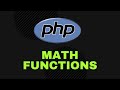 How to use Math functions in PHP