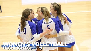 CUW Women's Volleyball Highlights vs. Benedictine (Oct. 24, 2024)