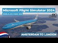 Microsoft Flight Simulator 2024 | INIBUILDS A330-300 KLM | First Flight | EHAM to EGLL