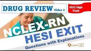 NCLEX Review 2022, Nursing Practice Test | NCLEX DRUGS | High Yield Questions and Answers