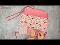 diy drawstring lunch bag easy drawstring tote bag tutorial sewingtimes