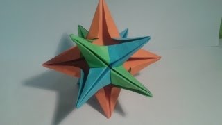 Como hacer una estrella de 12 puntas (origami)