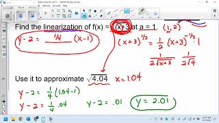 2 9 Linear Approximation and Differentials BC