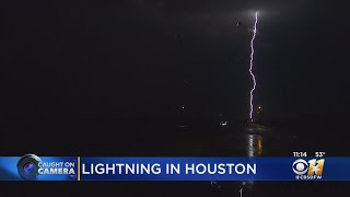 Curious Lightning Strikes In The Houston Area