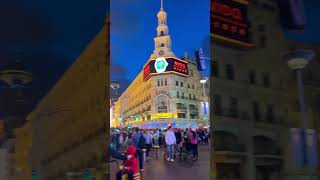 The nightlife of Shanghai Nanjing Road Pedestrian Street of China.#china #shanghai #travel