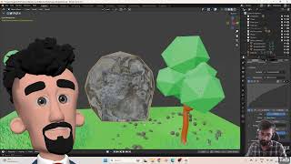 Adding cave to the scene - Simple steps - Learn Blender with me