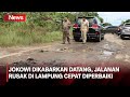 Jelang Kunjungan Presiden Jokowi, Sejumlah Ruas Jalan di Lampung Diperbaiki