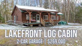 SOLD Lakefront Log Cabin For Sale | Maine Real Estate