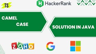 Camel Case Hackerrank Solution in Java | Camelcase Coding Question in Java