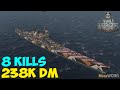 World of WarShips | Venezia | 8 KILLS | 238K Damage - Replay Gameplay 4K 60 fps