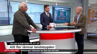 Så många lämnar glesbygden för storstäderna - debatt mellan Greider och Torehammar - Nyheterna (TV4)