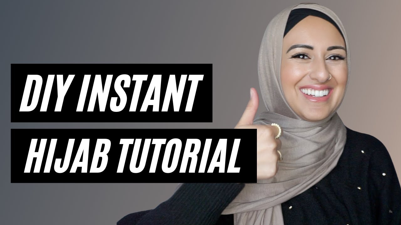 Diy Instant Hijab Tutorial Youtube