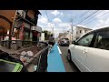 名古屋市瀬戸街道　小幡付近の自転車レーン cycle lane on the seto kaido ave. nagoya japan