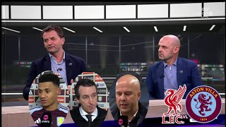 Aston Villa vs Liverpool 2-2 Pundits Review The Title Race 🔥| Arne Slot & Unai Emery reaction