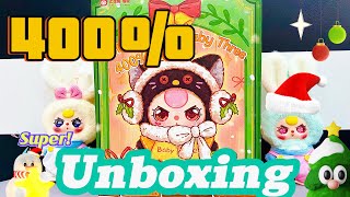 Unboxing Baby Three super cute Christmas edition 400% #unboxing #christmas #toys