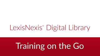 LexisNexis Digital Library: Reading an eBook