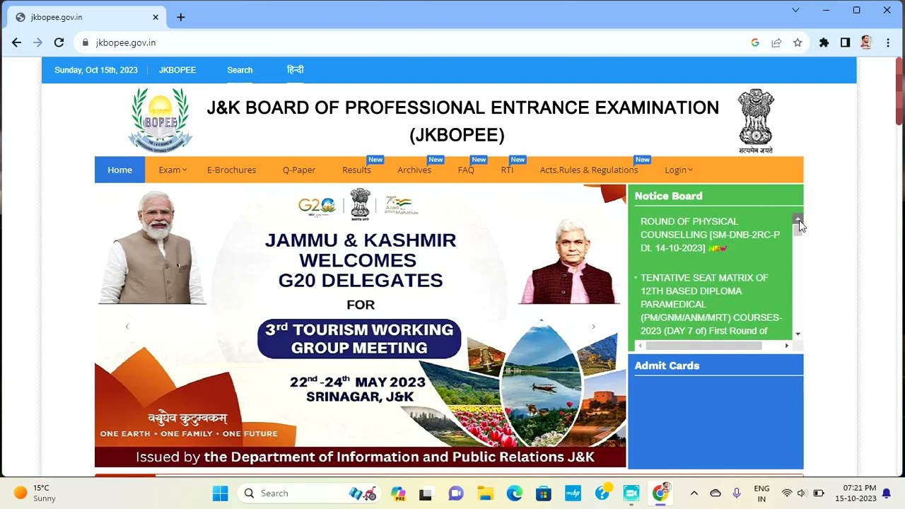 JKBOPEE 2nd Round Counselling Update For B Pharmacy 2023 || Check All ...