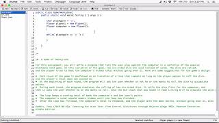 6.10. (Part 2) A Game of Twenty-One - Java