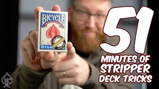 51 minutes of stripper deck magic trick tutorials