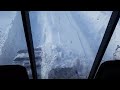 pushing snow in the 830 tigercat buncher