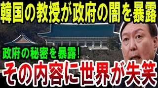 【絶望】韓国の教授が政府の秘密を暴露！内容があまりにも衝撃的で世界が呆れ顔！【ゆっくり解説】