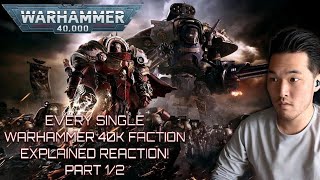 Every Single Warhammer 40k Faction Explained Part 1 Reaction! | Bricky | Marine Veteran Reacts