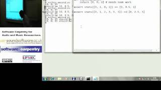Test-driven development, part 1 (Software Carpentry)
