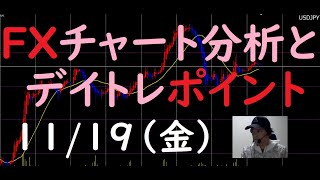 FXチャート分析とデイトレポイント　11/19（金）