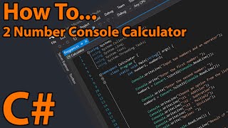 C# 2 Number Console Calculator