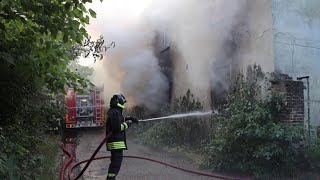 Vigevano, incendio alla cascina Fogliano Superiore