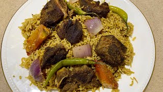 Beef Majboos recipe | Authentic Saudi Arabia recipe | beef mandi rice | Erachi choru | Majboos