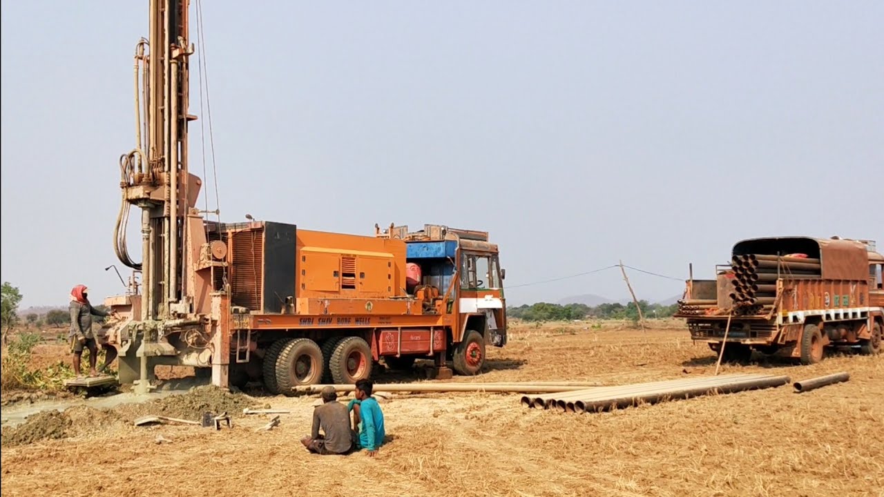 Borewell Drilling In India - YouTube