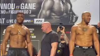 Francis Ngannou and Ciryl Gane Final Face-off | UFC270