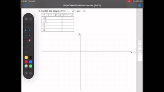 Graphing A Vector Valued Function